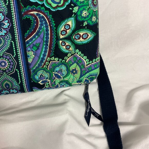 Vera Bradley Mini Laptop Hard Case with Shoulder Strap Blue Rhapsody New - Picture 3 of 8